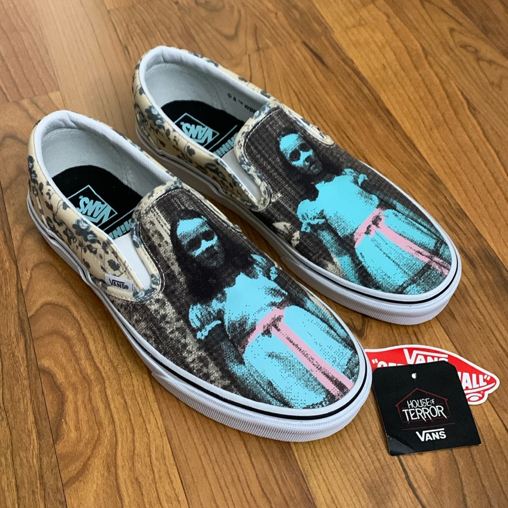 🪓 NWT Vans x House of Terror The Shining Grady Twins Slip Ons • Size 10